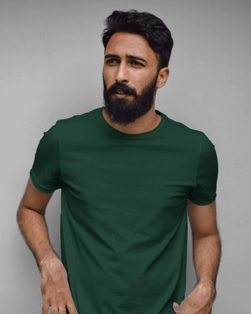 bottle green most manly color t-shirts