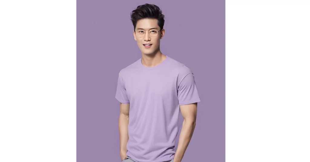 lavender tshirt masculine color