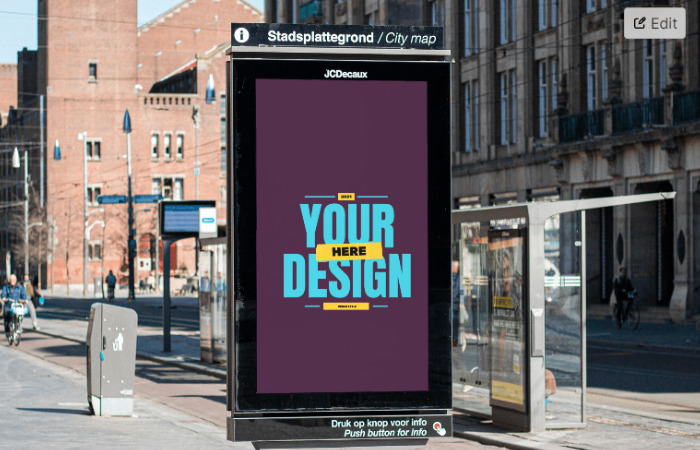 urban poster mockup - free poster mockup 