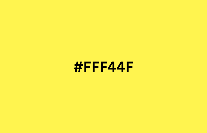 #FFF44F - Summer Color