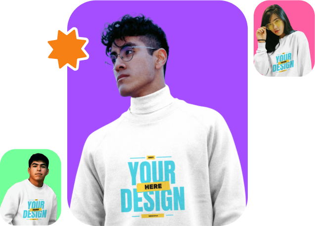 Crewneck Sweatshirt Mockup Generator, Try + 40k Mockups for Free