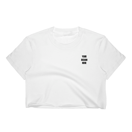 la crop top mockup tshirt