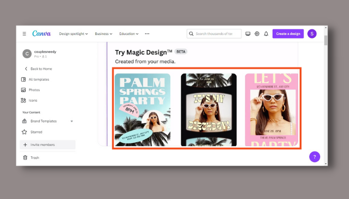 magic design canva