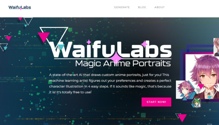 anime ai art generator - waifu labs