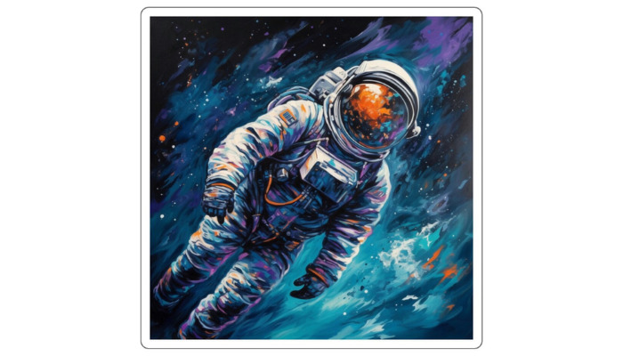 astronaut sticker