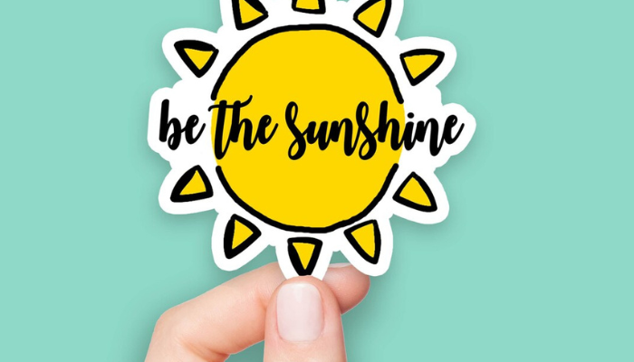be the sunshine stickers
