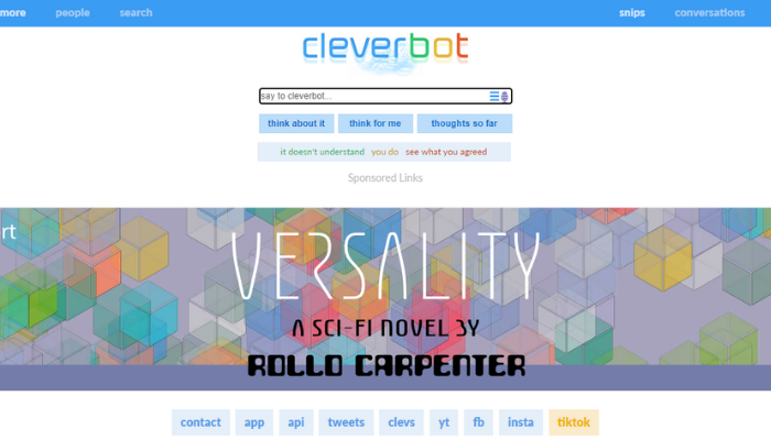 cleverbot - alternatives to character ai