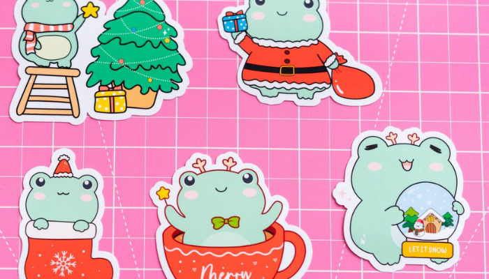 cute frog stickers