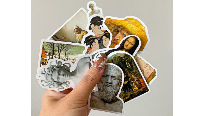 famous art stickers