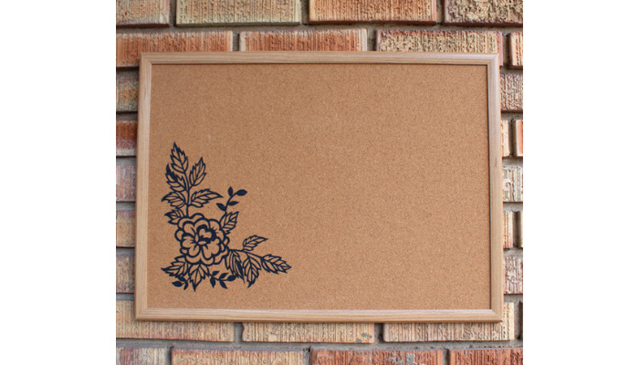 iron-on corkboard