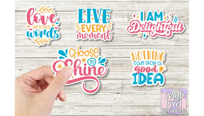 text sticker bundle