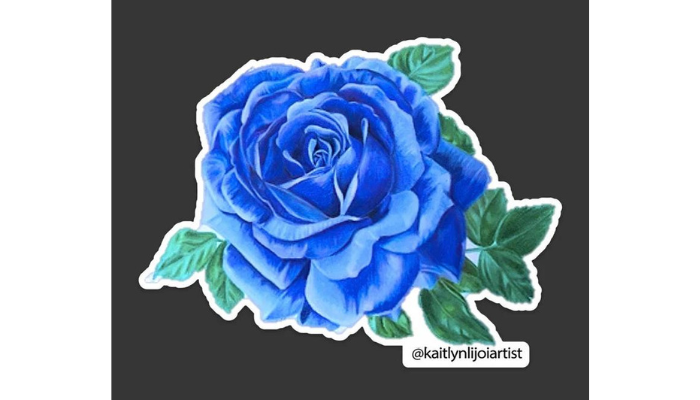 blue rose - bumper sticker ideas