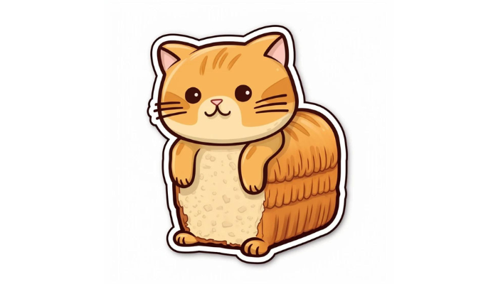 cat loaf - laptop sticker ideas
