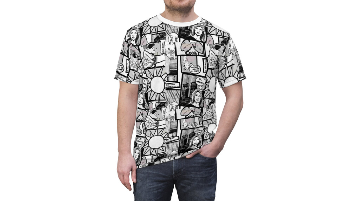 comic tshirt design