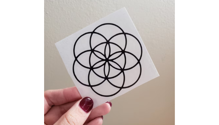 geometric mandala - laptop sticker ideas