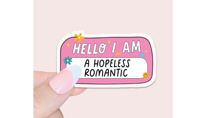 hopeless romantic - laptop sticker ideas