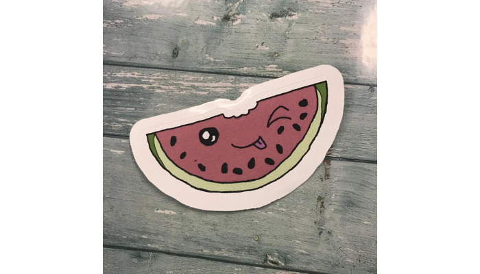 kawaii watermelon - laptop sticker ideas