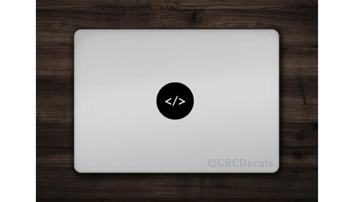 matte black logo - macbook sticker ideas