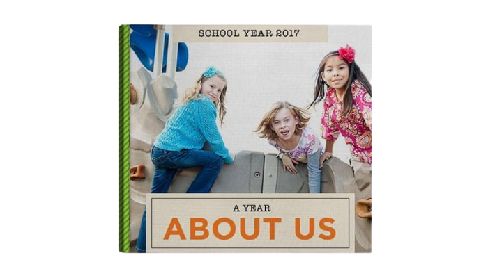 a year about us - preschool yearbook cover ideas