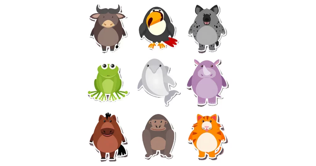 animal designs - diy sticker ideas