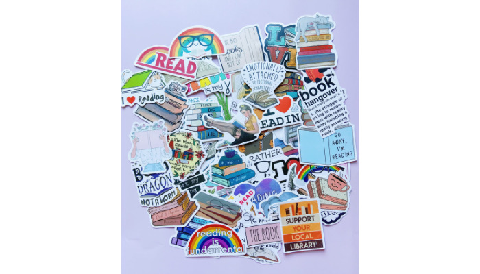 book - sticker collage ideas