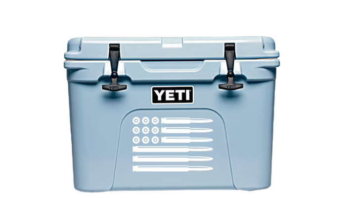 bullet flag - yeti cooler sticker ideas