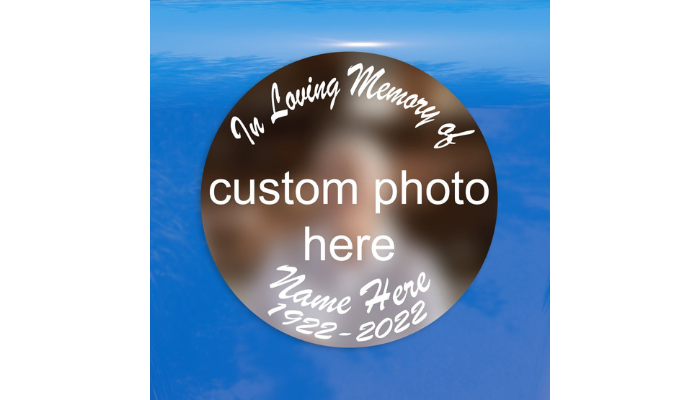 circle photo - in loving memory sticker ideas