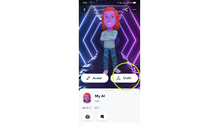 click outfit | how to change snapchat ai gender