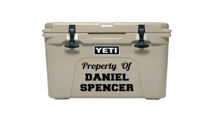 custom name -  yeti cooler sticker ideas