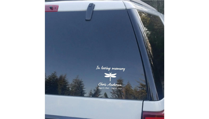 dragonfly - in loving memory sticker ideas