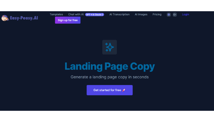 easy-peasy ai - best ai landing page generator