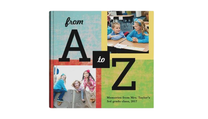 from a to z - yearbook cover ideas