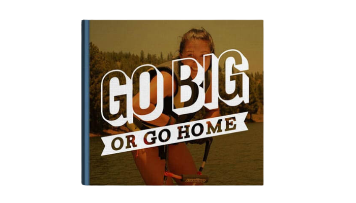 go big or go home - yearbook cover ideas