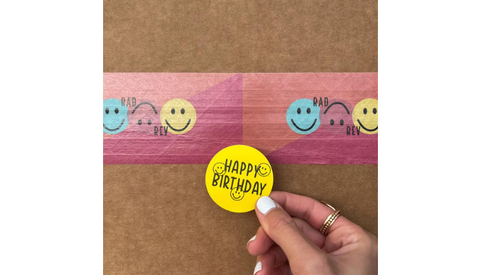 happy birthday - sticker packaging ideas