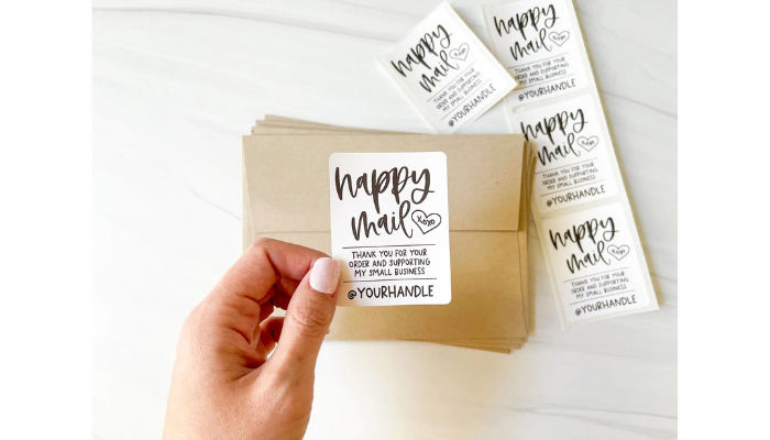 happy mail - sticker packaging ideas