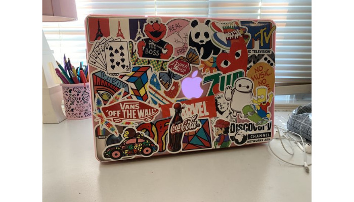 laptop design - sticker collage ideas