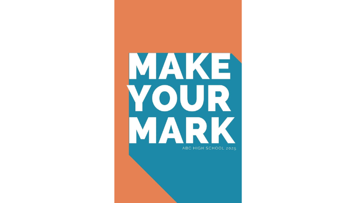 make your mark - elementary yearbook cover ideas