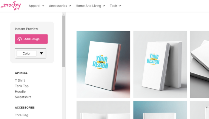 mockey book mockup generator