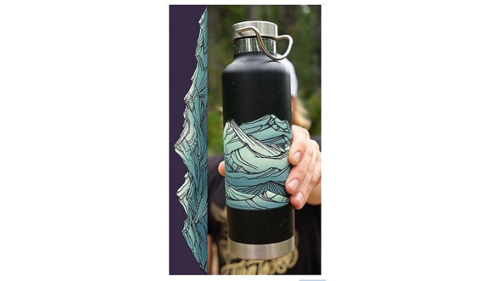 Sticker covered 2024 hydro flask