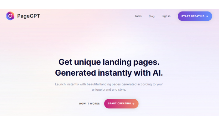 pagegpt - ai landing page generator