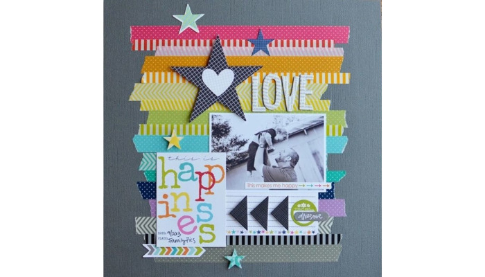 paper and washi tape - sticker collage ideas
