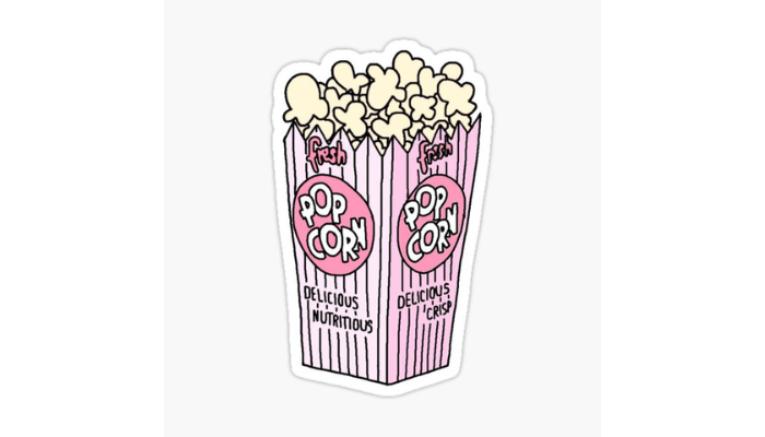 popcorn - sticker packaging ideas