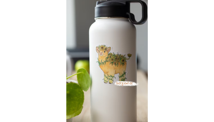 Sunflower hydro hot sale flask sticker