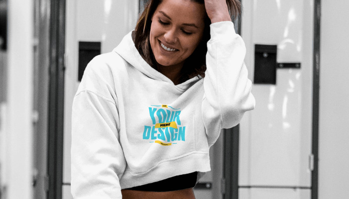 White hoodie online template