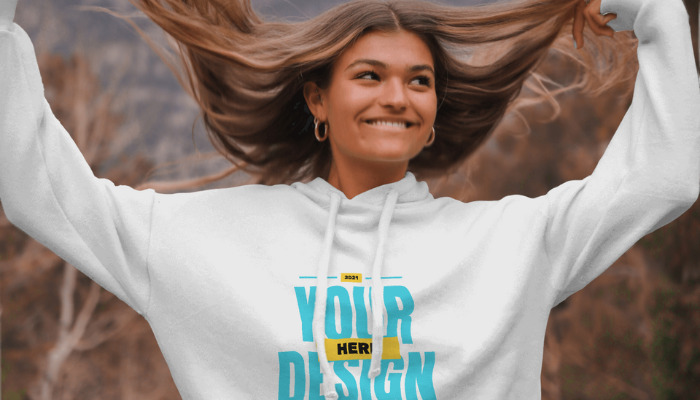 White discount hoodie template