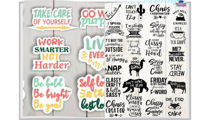 cricut sticker ideas