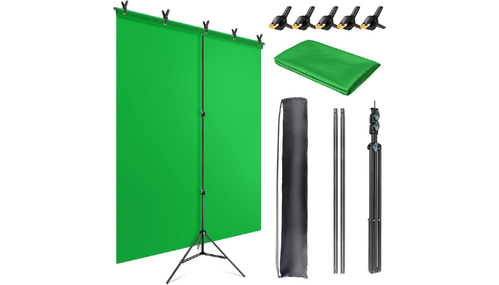 green screen stand kit for streaming background ideas