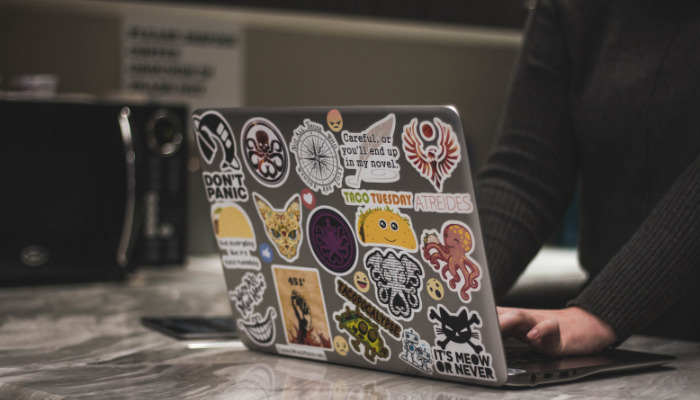 laptop - business sticker ideas