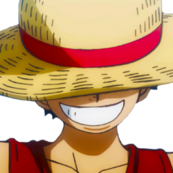 luffy creepy smile - anime discord stickers