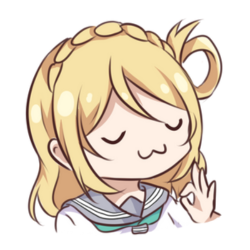 okay girl - anime discord stickers